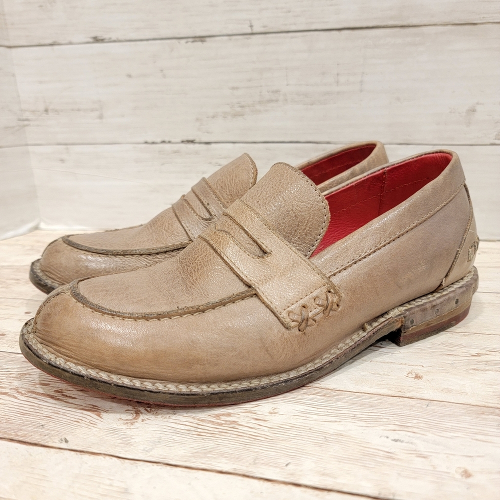 Bed Stu Tan Leather Loafers